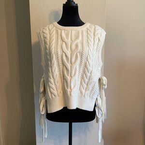 Lumiere Cream Cable Knit Sweater